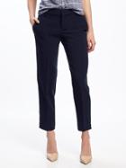 Old Navy Womens Mid-rise Harper Ankle Pants For Women In The Navy Size 14