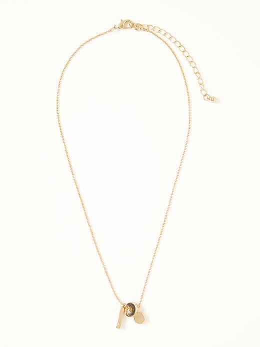 Old Navy Pendant Charm Necklace For Women - Gold