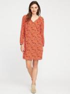 Old Navy Smocked Yoke V Neck Shift Dress For Women - Orange Floral