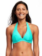 Old Navy Underwire Halter Bikini Top For Women - Barrier Reef