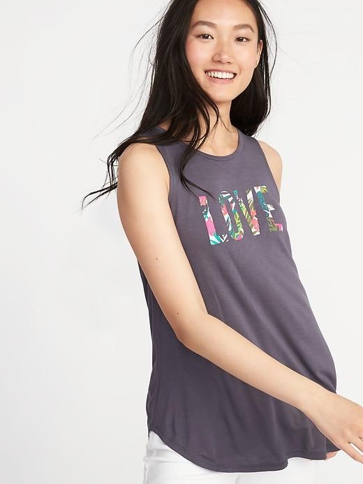 Old Navy Womens High-neck Swing Tank For Women Coal Smoke Size Xs