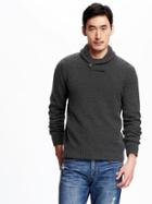Old Navy Shawl Collar Sweater For Men - Graphite