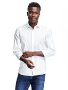 Old Navy Non Iron Regular Fit Shirts - White