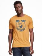 Old Navy Graphic Crew Neck Tee For Men - Definitely Dijon