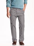 Old Navy Mens New Broken In Straight Leg Khakis Size 44w 30l Big - Gray Stone