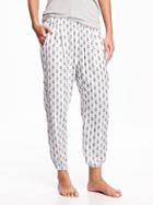 Old Navy Ikat Lounge Pants - White