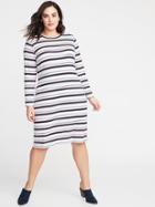 Rib-knit Plus-size Shift Dress