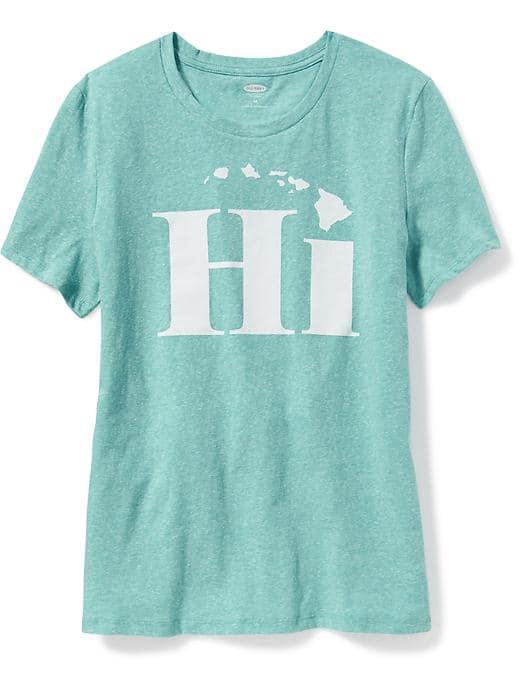 Old Navy Relaxed Hawaii Graphic Tee For Women - The Teal World