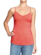 Old Navy Womens V Neck Camis - Coral Tropics