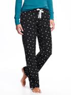 Old Navy Flannel Drawstring Sleep Pants For Women - Stars