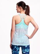 Old Navy Burnout T Strap Tank For Women - Come Sail Away