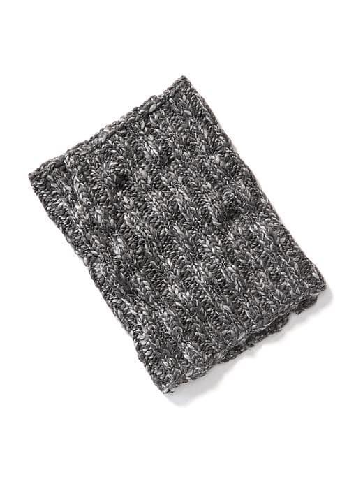 Old Navy Metallic Sweater Knit Neck Funnel For Women - Dark Charcoal Gray