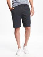 Old Navy Ultimate Slim Fit Khaki Shorts For Men 10 - Lobster