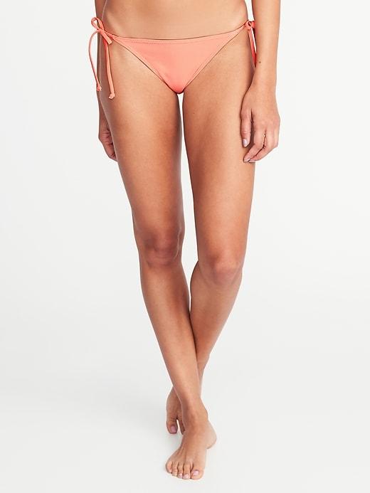 Old Navy Womens String-bikini Bottoms For Women Melon Shock Neon Size Xs