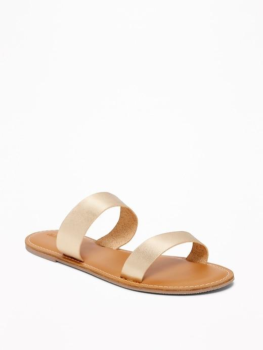 Old Navy Womens Double-strap Sandals For Women Golden Age Size 10