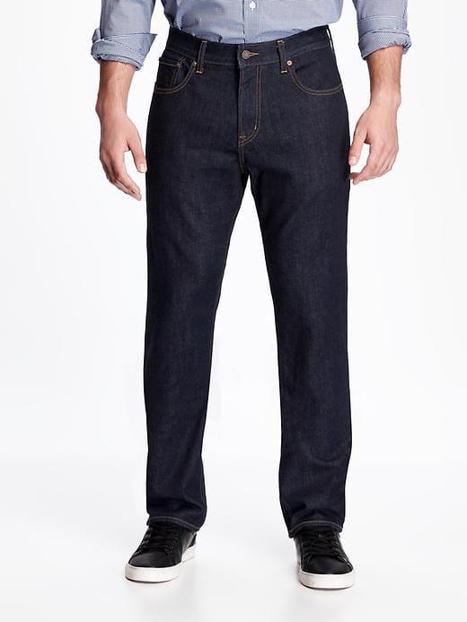 Old Navy Mens Athletic Built-in Flex Jeans For Men Rinse Size 36w