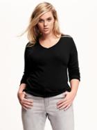 Old Navy V Neck Fitted Plus - Black Jack