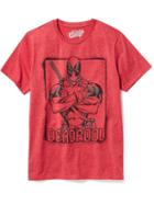 Old Navy Marvel Comics Deadpool Graphic Tee For Men - In The Red
