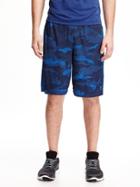 Old Navy Go Dry Cool Training Shorts For Men 10 - Boogaloo Blue Poly