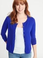 Semi-fitted Button-front Cardi For Women
