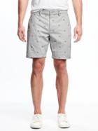 Old Navy Built In Flex Slim Ultimate Khaki Shorts For Men 8 - Gray Flag