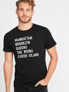 Old Navy Mens Nyc Graphic Tee For Men Black Jack 2 Size Xs