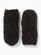 Old Navy Womens Boucl Mittens For Women Blackjack Size One Size