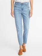 Old Navy Womens High-rise The Power Jean, A.k.a. The Perfect Straight For Women Light Wash Size 2