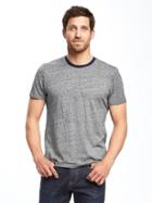 Old Navy Mens Soft-washed Ringer Tee For Men Heather Gray Size M