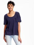Old Navy Boyfriend Pocket Tee For Women - Over The Moon