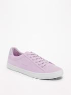 Old Navy Womens Sueded Classic Sneakers For Women Lavender Purple Size 6 1/2