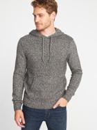 Old Navy Mens Sweater-knit Hoodie For Men Heather Gray Size S