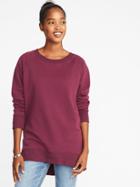 Old Navy Womens French-terry Boyfriend Sweatshirt For Women Borscht Size S