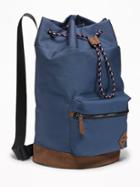 Old Navy Mens Canvas Cylinder Duffel Bag For Men Navy Blue Size One Size