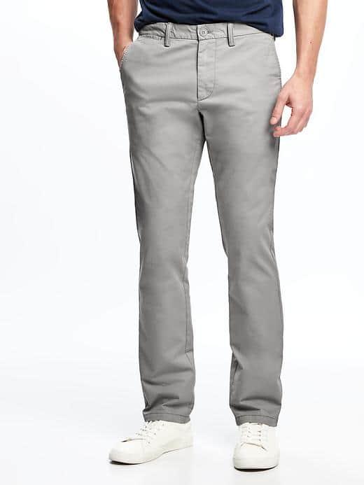 Old Navy Built In Flex Ultimate Slim Lightweight Khakis For Men - Rocking Out