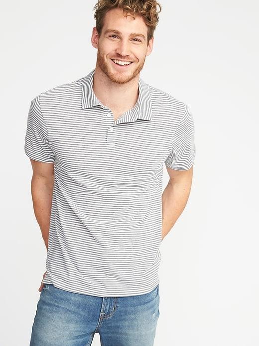 Old Navy Mens Regular-fit Soft-washed Polo For Men Heather Gray Size Xl