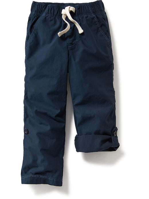 Old Navy Poplin Drawstring Pants - Ink Blue