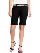 Old Navy Womens Skinny Bermudas 10&quot; - Black Jack