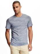 Old Navy Space Dye Crew Neck Tee For Men - Ink Blue