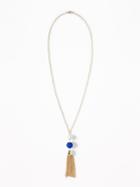 Old Navy Womens Wrapped-ball Pendant Necklace For Women Blue Multi Size One Size