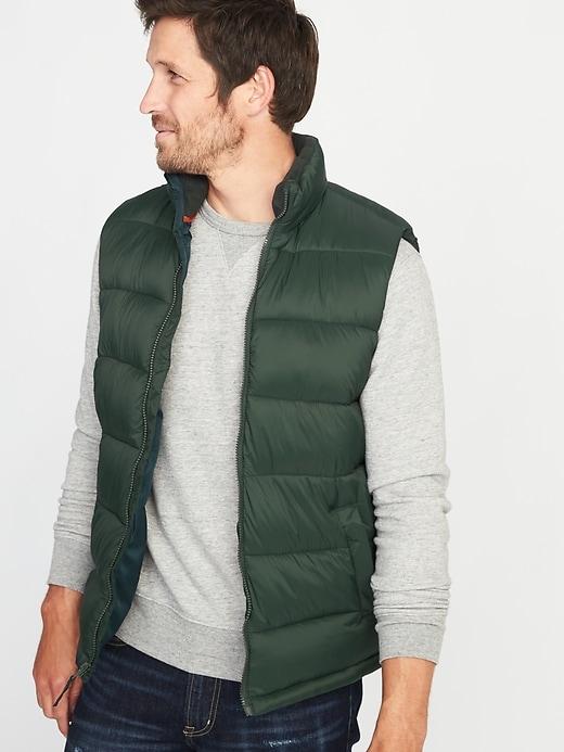 Old Navy Mens Frost-free Vest For Men Botanical Green Size S