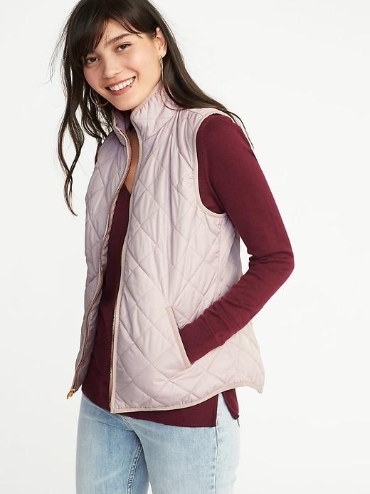 Old Navy Womens Lightweight Quilted Vest For Women Icelandic Mineral Size Xs