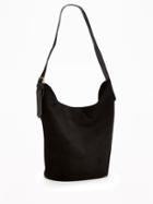 Old Navy Slouchy Hobo Bag For Women - Black