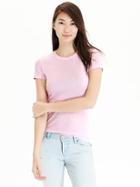 Old Navy Womens Perfect Crew Neck Tees Size L Tall - Sweet Dreams Pink