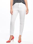 Old Navy Womens Mid-rise Clean-slate Pixie Chinos For Women Bright White Size 14