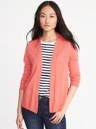 Old Navy Womens Open-front Sweater For Women Coral Pink Size L
