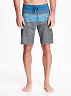 Old Navy Patterned Built In Flex Board Shorts For Men 9 - Gray Stone