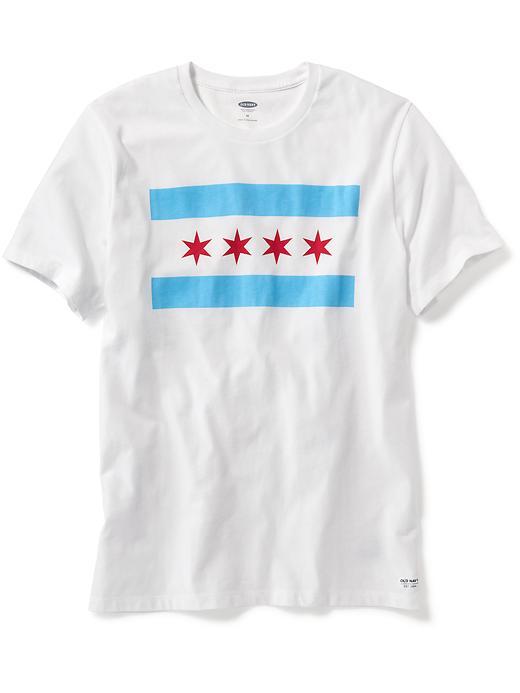 Old Navy Graphic Crew Neck Tee For Men - Cream
