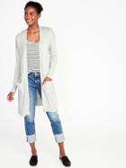 Old Navy Womens Super-long Open-front Cardi For Women New Heather Gray Size L