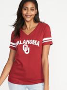Old Navy Womens College Team Sleeve-stripe Tee For Women University Of Oklahoma Size Xxl